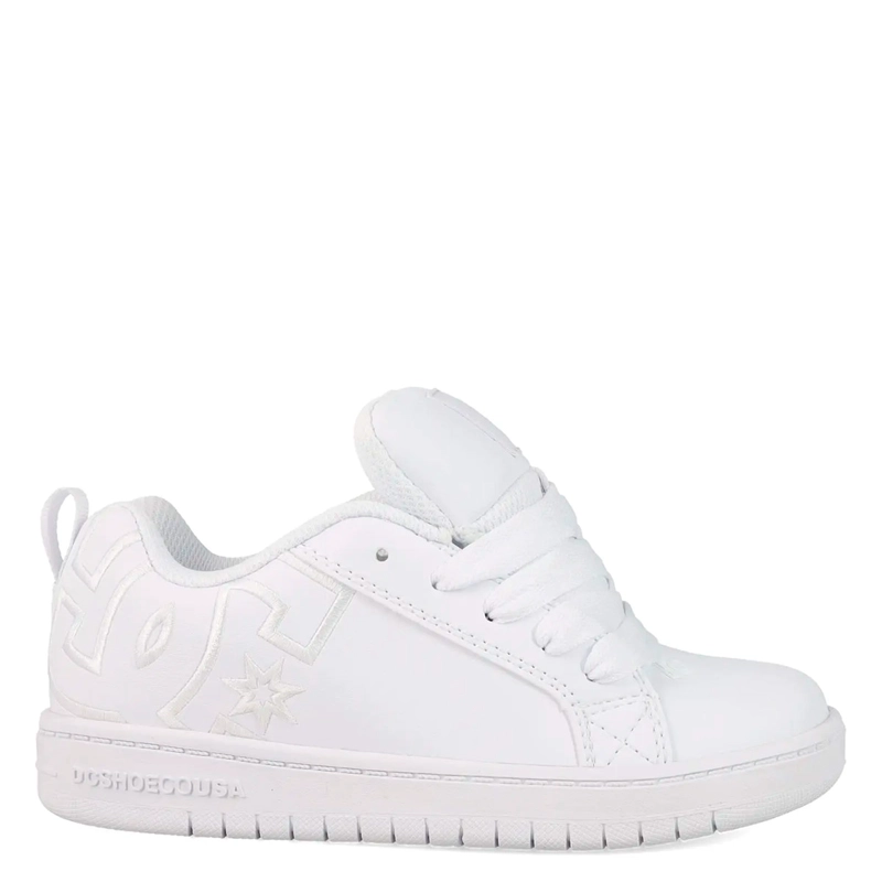 ZAPATILLAS NIÑO DC SHOES URBANO BLANCO COURT GRAFFIK CUERO - 1