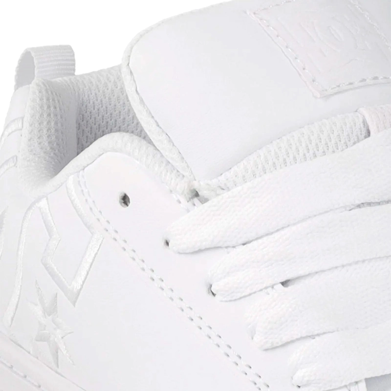 ZAPATILLAS NIÑO DC SHOES URBANO BLANCO COURT GRAFFIK CUERO - 8