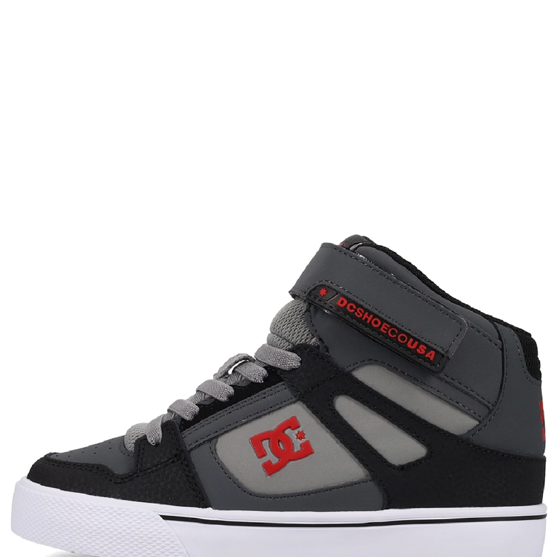 ZAPATILLAS NIÑO DC SHOES URBANO GRIS PURE HI CUERO - 4