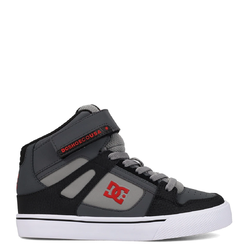 ZAPATILLAS NIÑO DC SHOES URBANO GRIS PURE HI CUERO - 1
