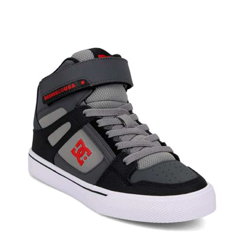 ZAPATILLAS NIÑO DC SHOES URBANO GRIS PURE HI CUERO - 2