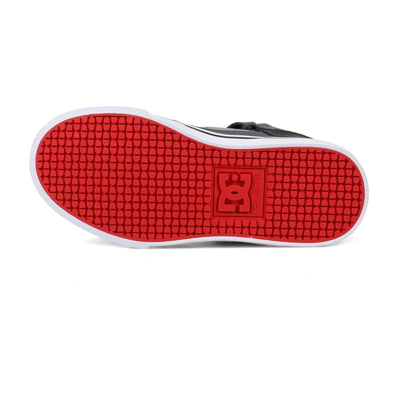 ZAPATILLAS NIÑO DC SHOES URBANO GRIS PURE HI CUERO - 7