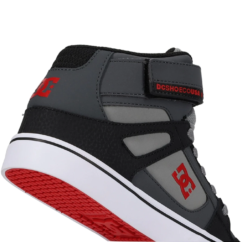 ZAPATILLAS NIÑO DC SHOES URBANO GRIS PURE HI CUERO - 9