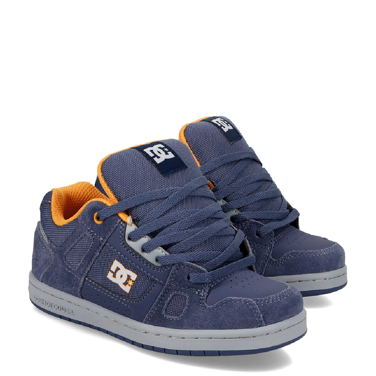 ZAPATILLAS NIÑO DC SHOES URBANO AZUL STAG CUERO - 2