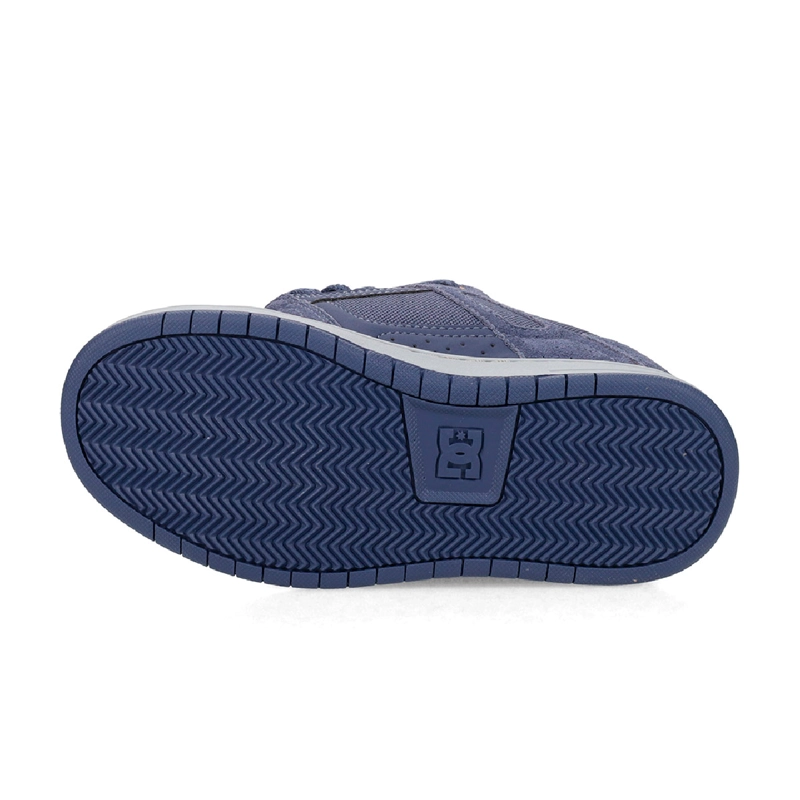 ZAPATILLAS NIÑO DC SHOES URBANO AZUL STAG CUERO - 7