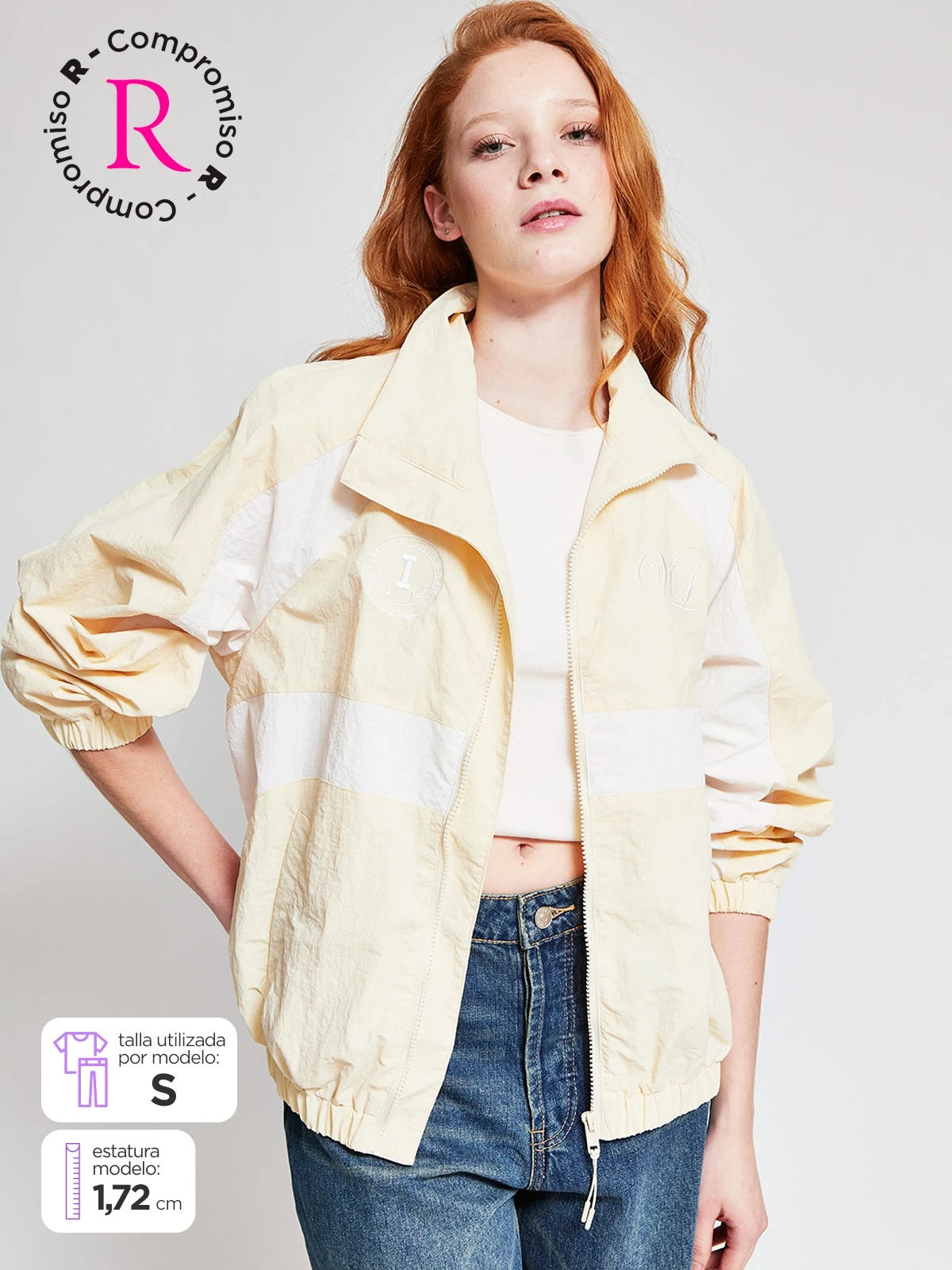 CHAQUETA MUJER INDEX CORTAVIENTO BORDADO - 1