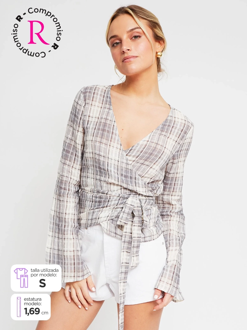 BLUSA MUJER INDEX ALGODÓN MANGA LARGA - 1