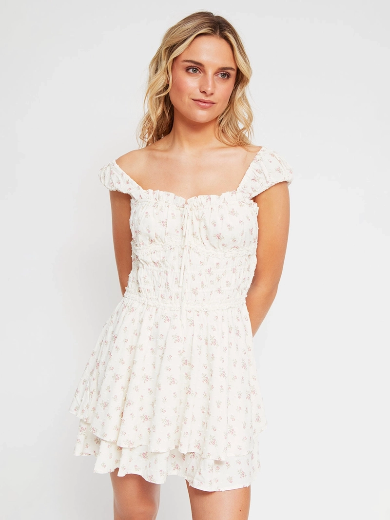 VESTIDO MUJER INDEX CORTO PRINT FLORES - 2