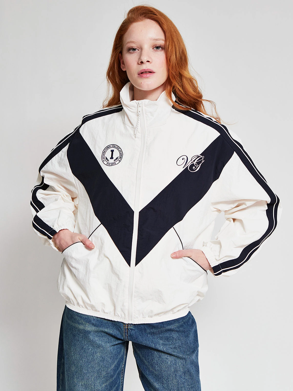 CHAQUETA MUJER INDEX CORTAVIENTO BORDADO - 2