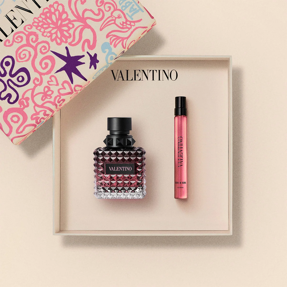 SET PERFUME MUJER VALENTINO BORN IN ROMA DONNA INTENSE 50ML+10ML - 3