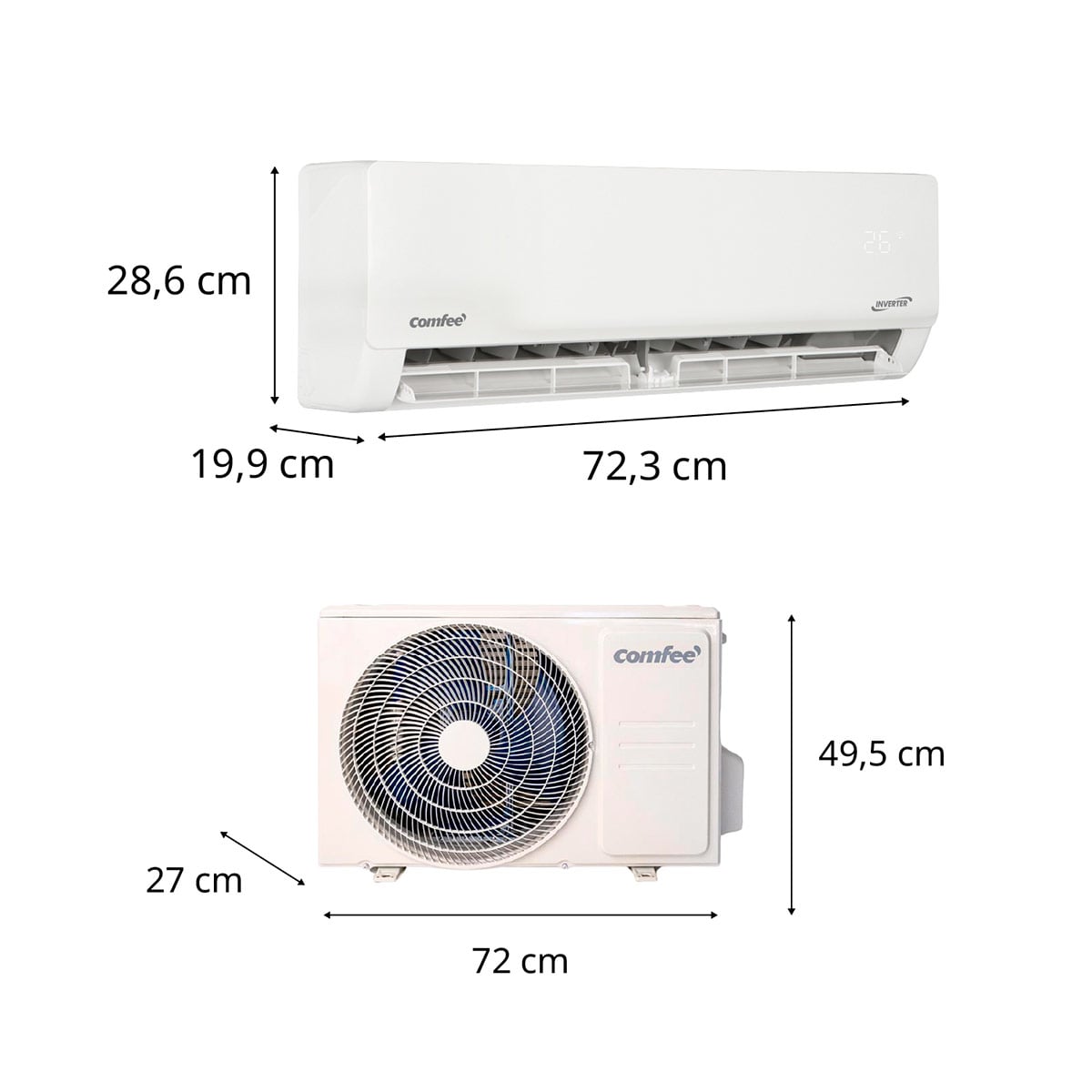 AIRE ACONDICIONADO SPLIT MIDEA INVERTER COMFEE 12000 BTU - 7