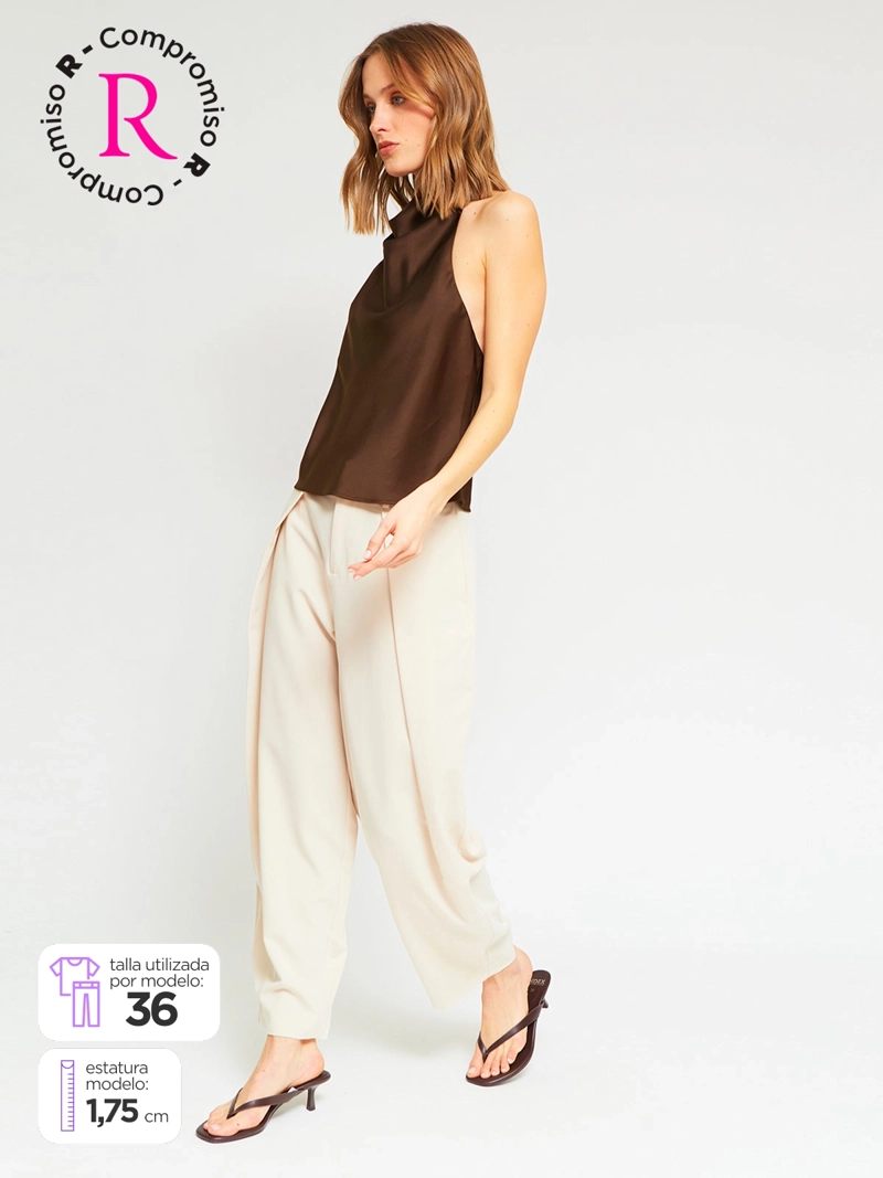 PANTALÓN MUJER MARQUIS PLIEGUES - 1