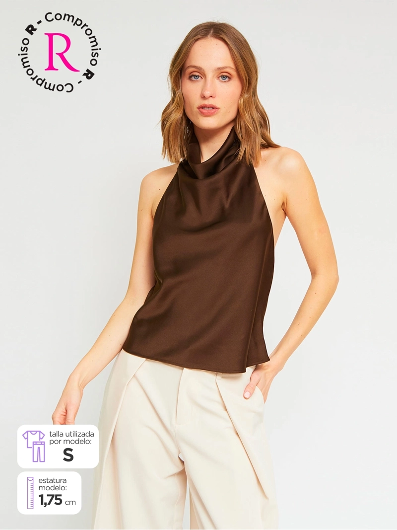 BLUSA MUJER MARQUIS SATÍN HALTER
