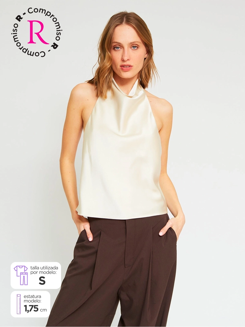 BLUSA MUJER MARQUIS SATÍN HALTER