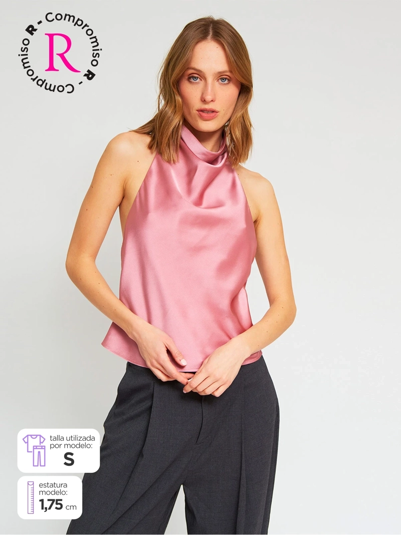 BLUSA MUJER MARQUIS SATÍN HALTER