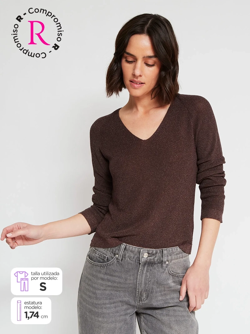 SWEATER MUJER MARQUIS BRILLO - 1