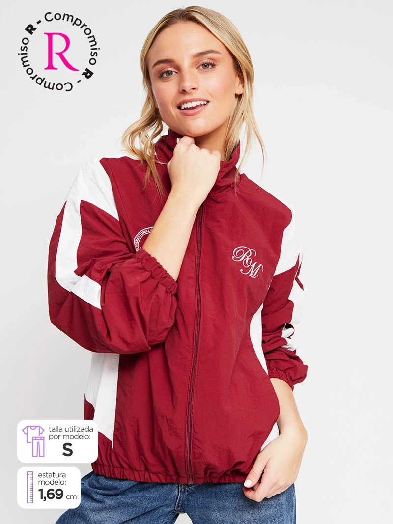 CHAQUETA MUJER INDEX CORTAVIENTO BORDADO - 1