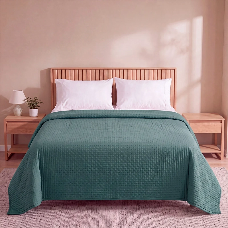CUBRECAMA RIPLEY HOME PROMO 1.5 PLAZAS AZUL