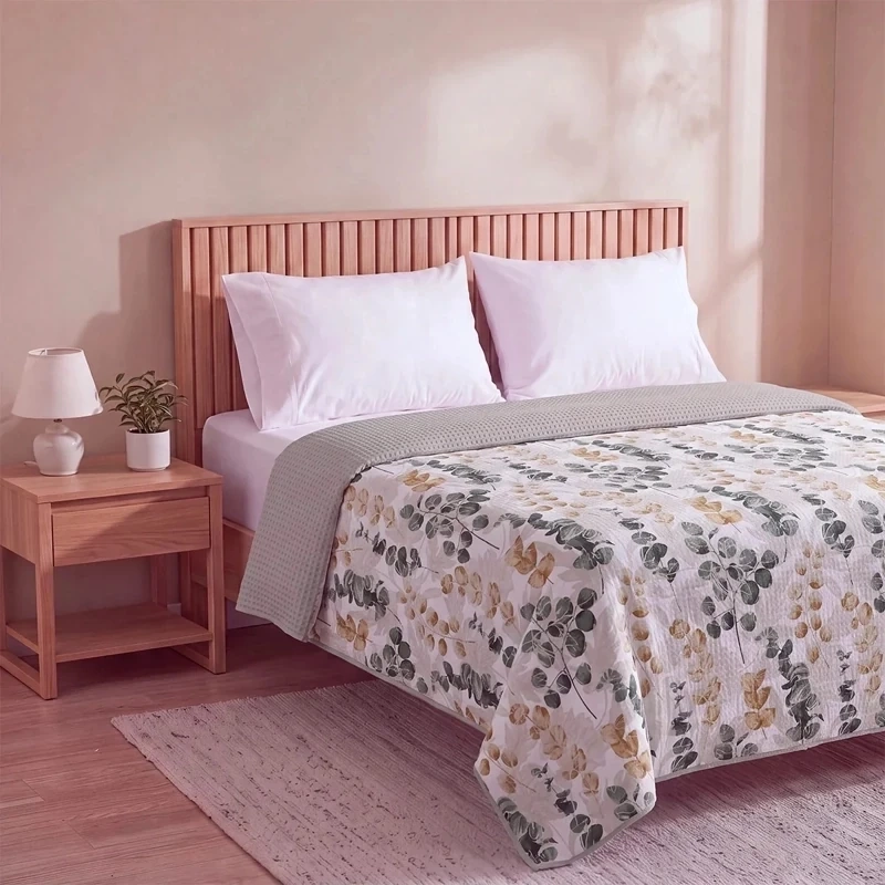 CUBRECAMA RIPLEY HOME ULTRA SONIC 2 PLAZAS HOJAS  - 2
