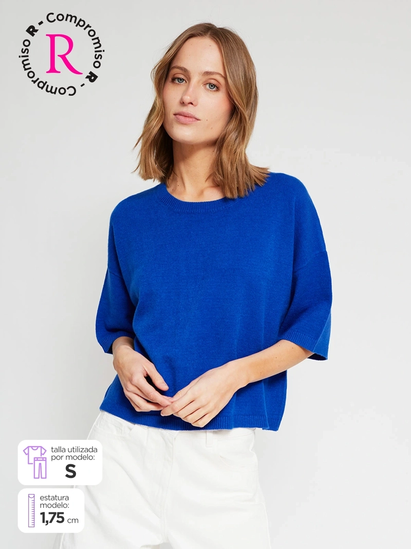 SWEATER MUJER MARQUIS MANGA CORTA