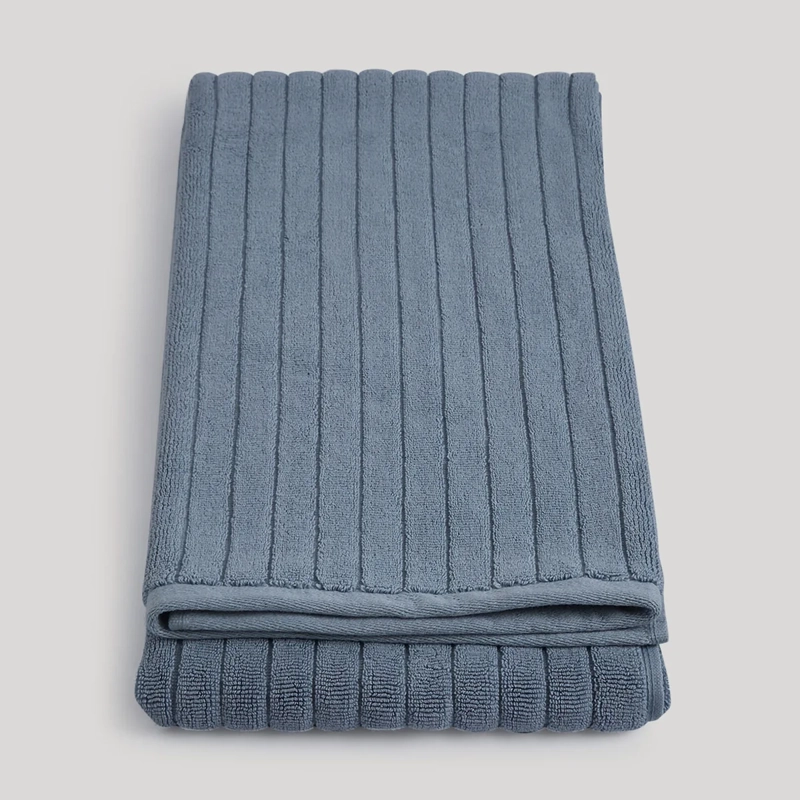 TOALLA DE BAÑO RIPLEY HOME JACQUARD AZUL - 4