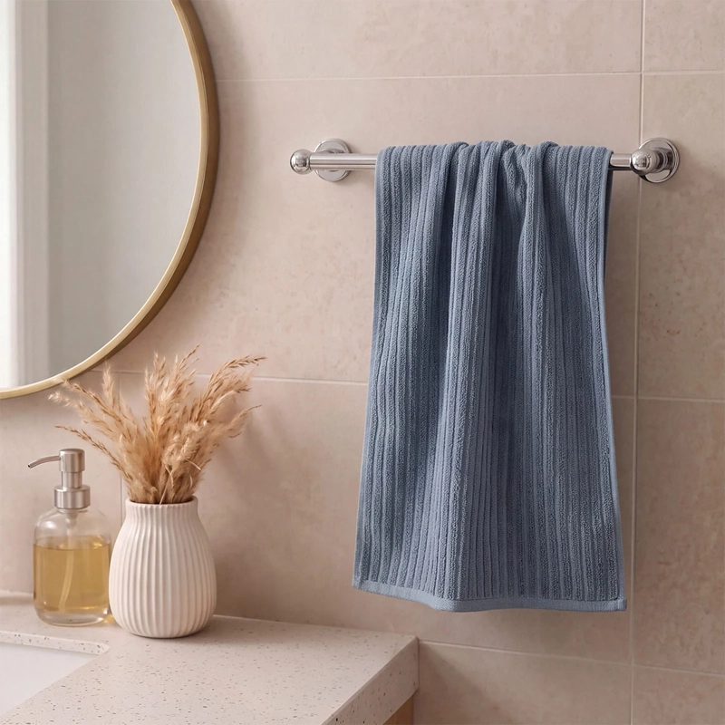 TOALLA DE MANO RIPLEY HOME JACQUARD AZUL - 1