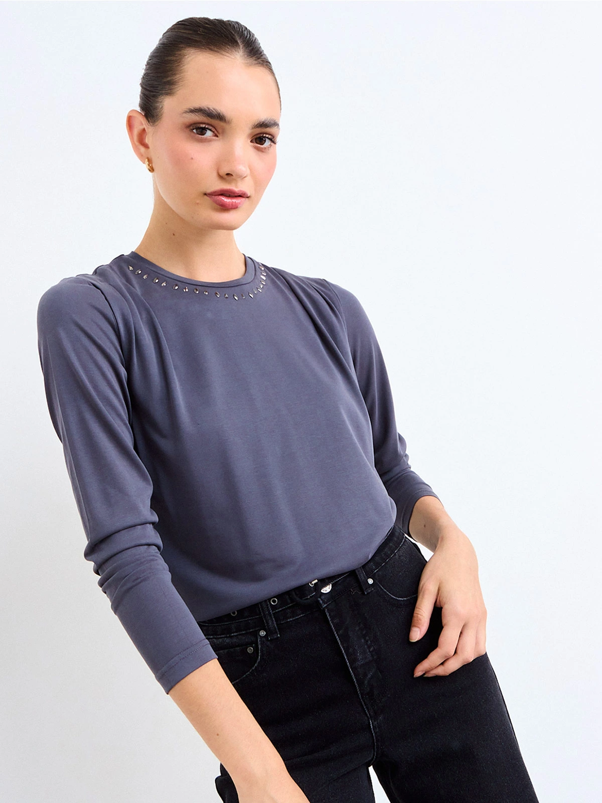 POLERA MUJER IO MANGA LARGA - 2