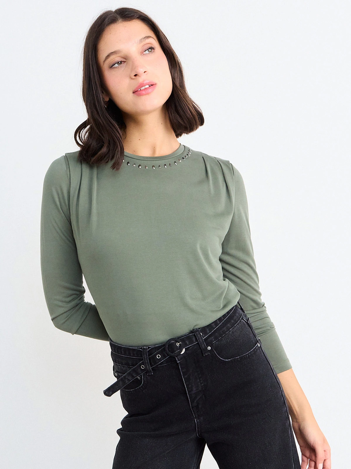 POLERA MUJER IO MANGA LARGA - 2