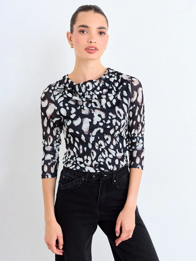 POLERA MUJER IO ESTAMPADA - 1
