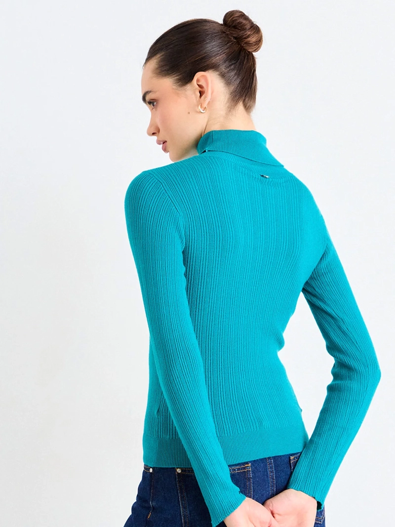 SWEATER MUJER IO BEATLE TEJIDO BÁSICO RIB - 4