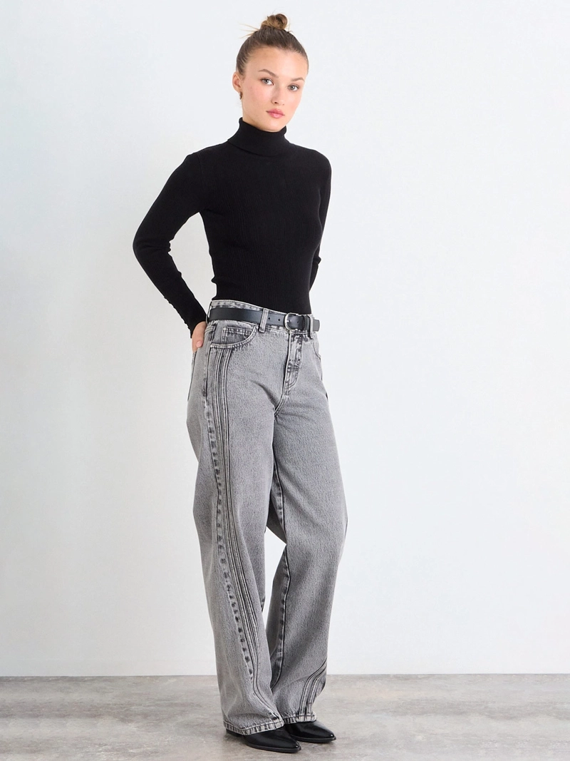 SWEATER MUJER IO BEATLE TEJIDO BÁSICO RIB - 2