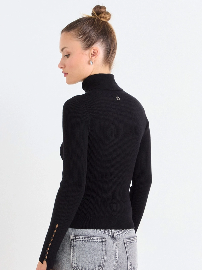 SWEATER MUJER IO BEATLE TEJIDO BÁSICO RIB - 4