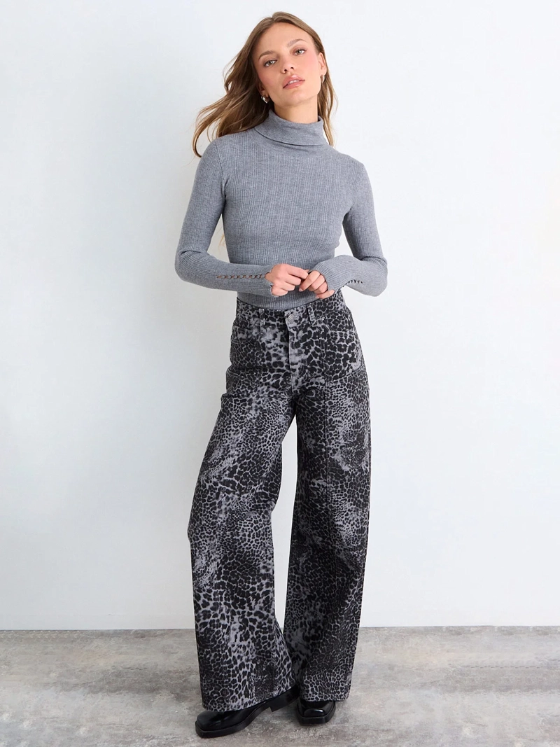SWEATER MUJER IO BEATLE TEJIDO BÁSICO RIB - 1