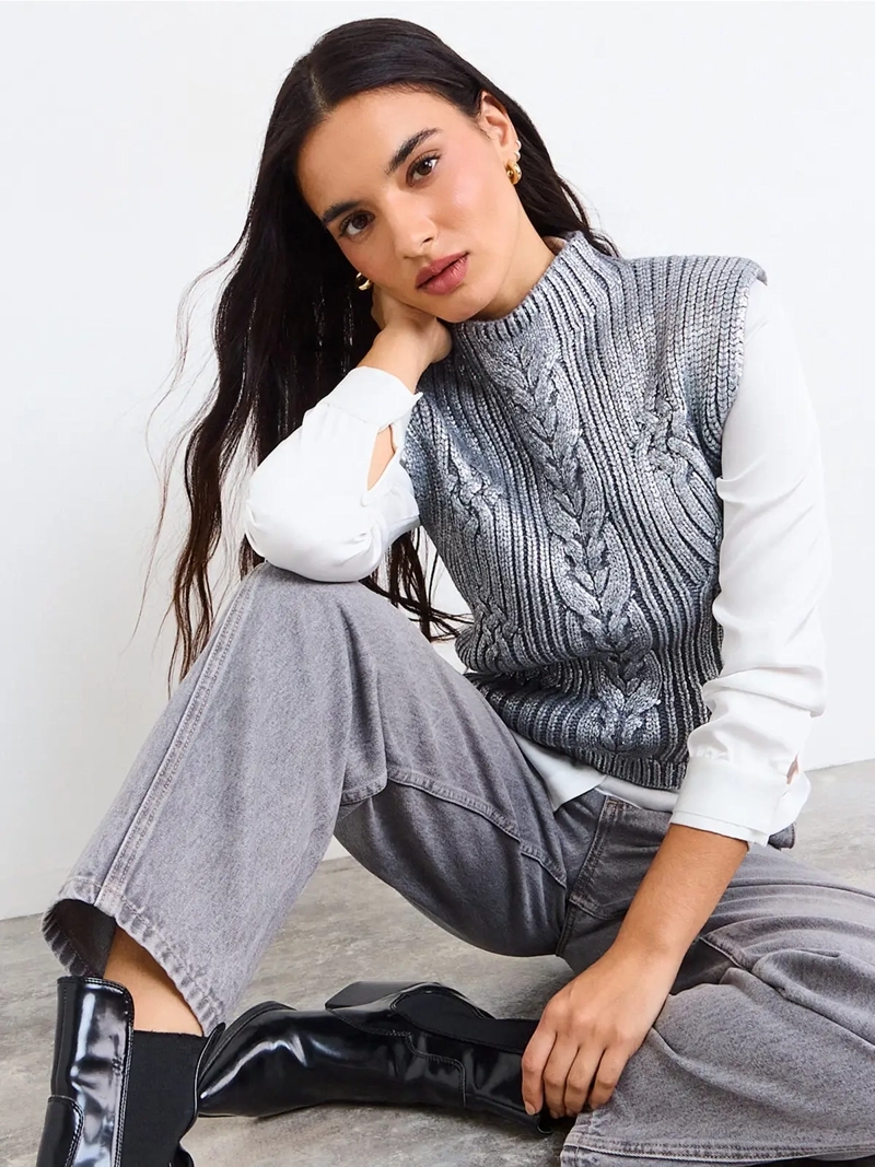 SWEATER MUJER IO SIN MANGAS - 1
