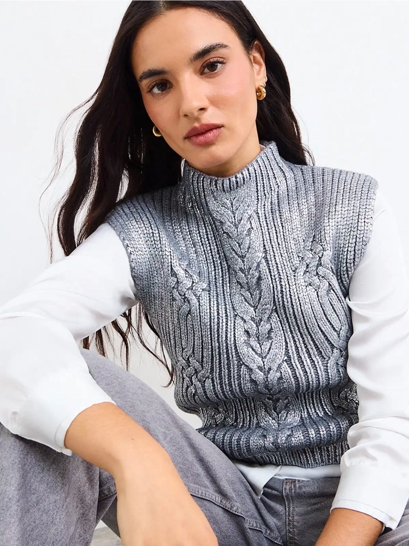 SWEATER MUJER IO SIN MANGAS - 5