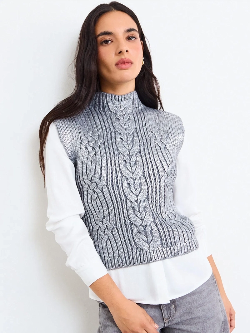 SWEATER MUJER IO SIN MANGAS - 3