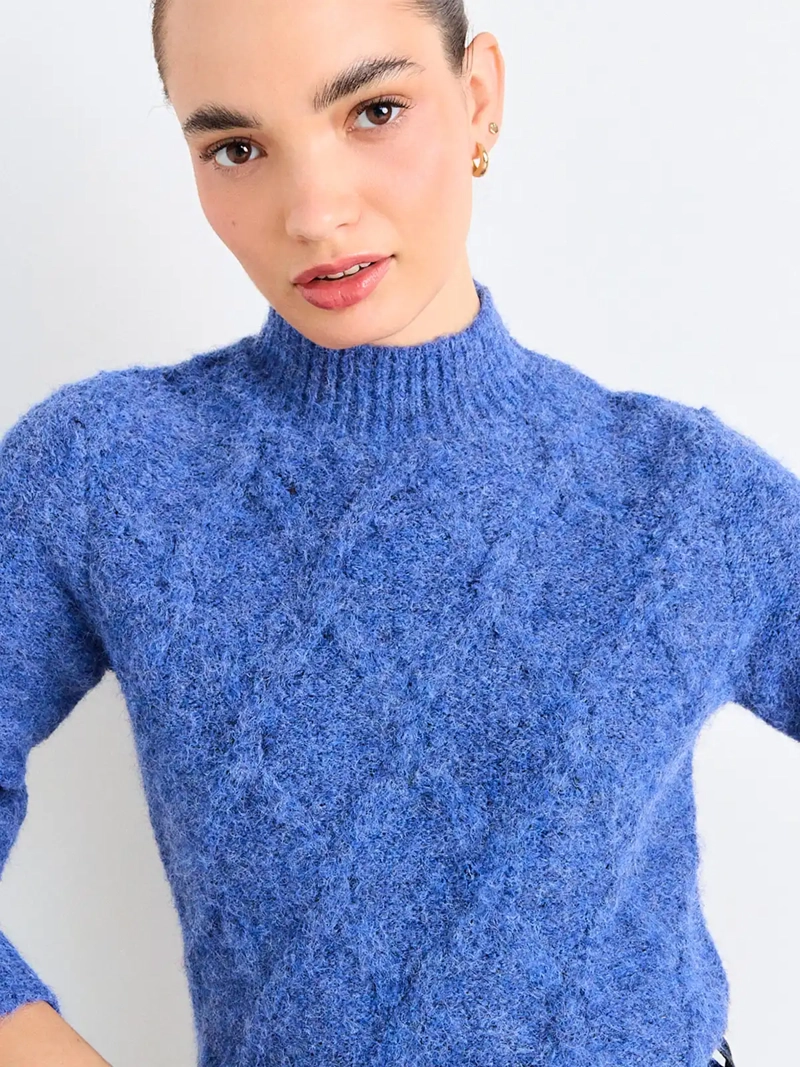 SWEATER MUJER IO MOAIR TRENZADO - 5