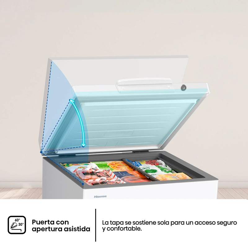 CONGELADOR HORIZONTAL HISENSE FT145N1BWF 141L FRÍO DIRECTO BLANCO - 11