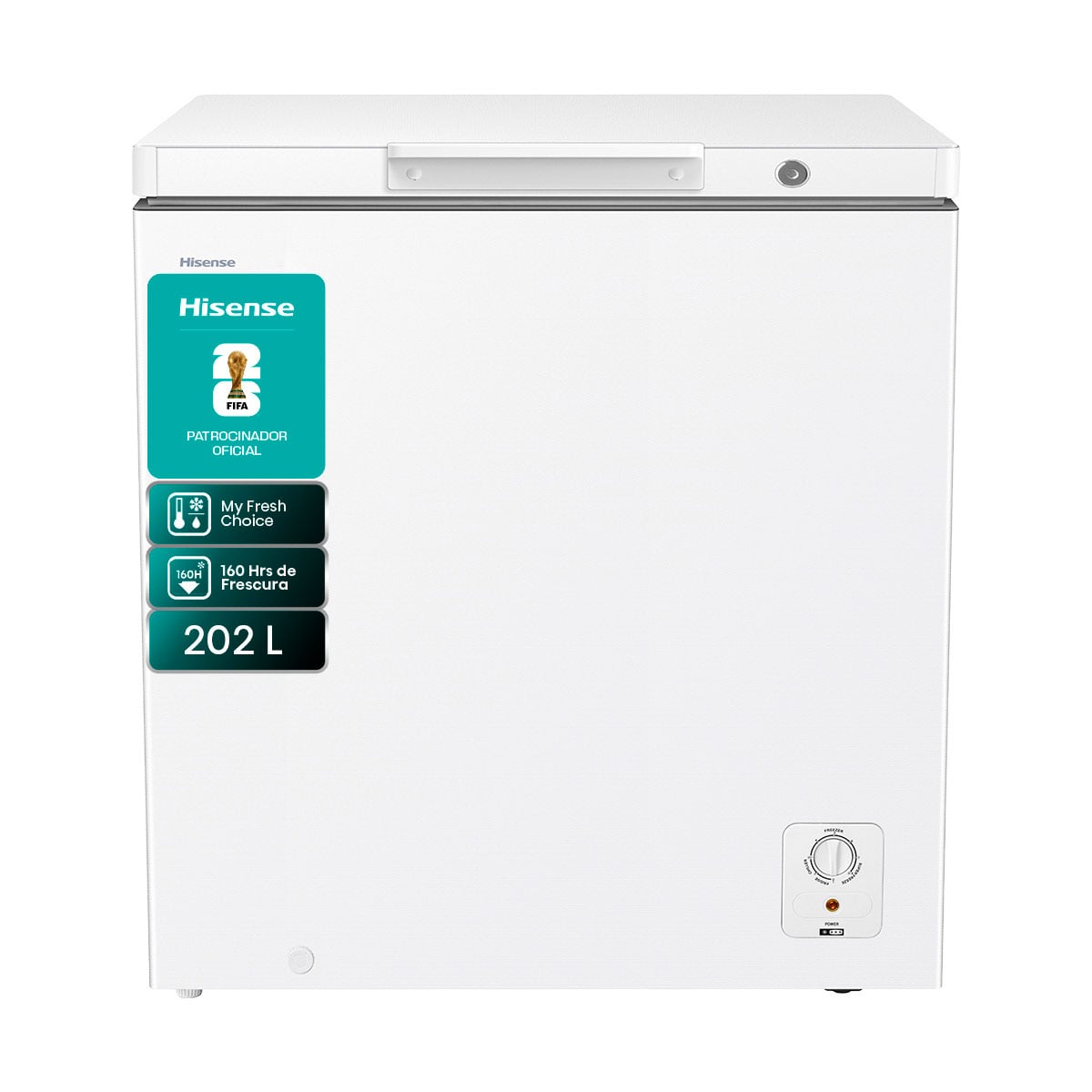 CONGELADOR HORIZONTAL HISENSE FT200N1BWF 202L FRÍO DIRECTO BLANCO - 2