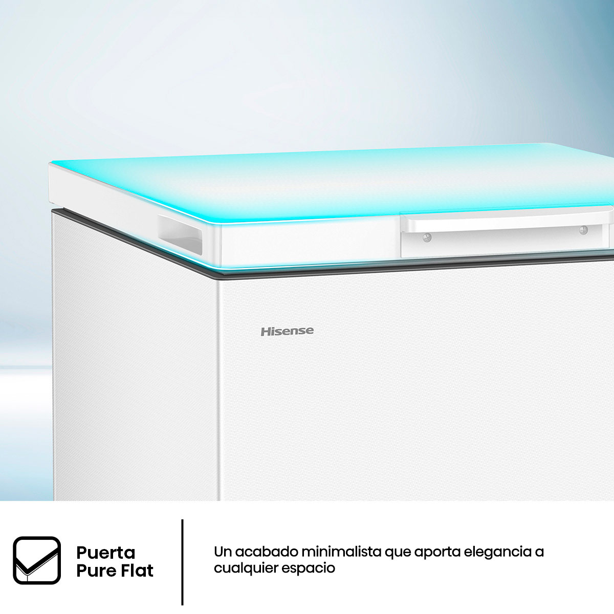 CONGELADOR HORIZONTAL HISENSE FT200N1BWF 202L FRÍO DIRECTO BLANCO - 6