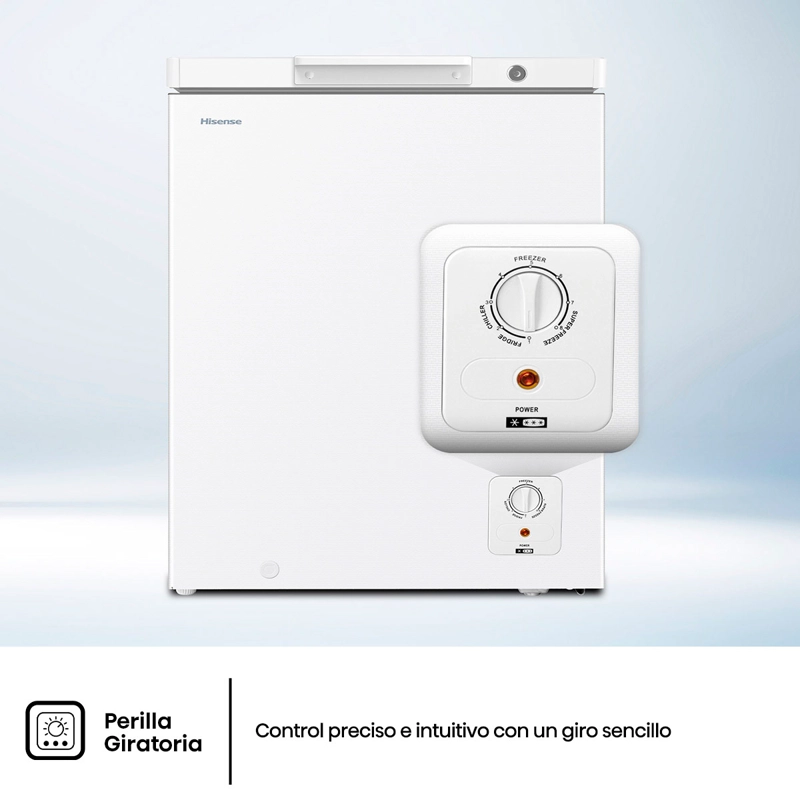 CONGELADOR HORIZONTAL HISENSE FT200N1BWF 202L FRÍO DIRECTO BLANCO - 10
