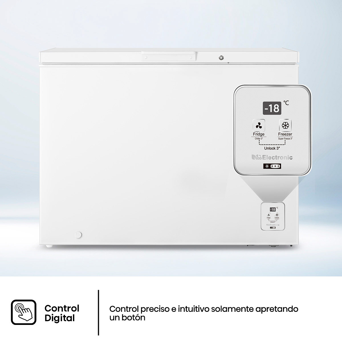 CONGELADOR HORIZONTAL HISENSE FT300N1AWF 297L FRÍO DIRECTO BLANCO - 10