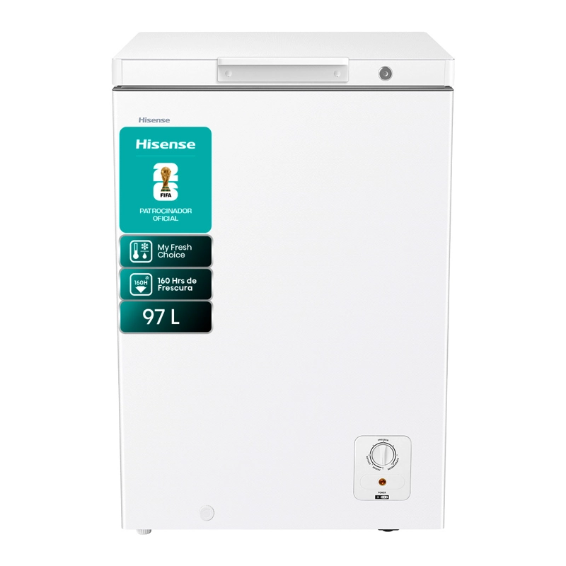 CONGELADOR HORIZONTAL HISENSE FT100N1BWF 97L FRÍO DIRECTO BLANCO - 2