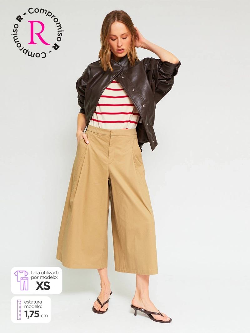 PANTALÓN MUJER MARQUIS ALGODÓN CULOTTE - 1