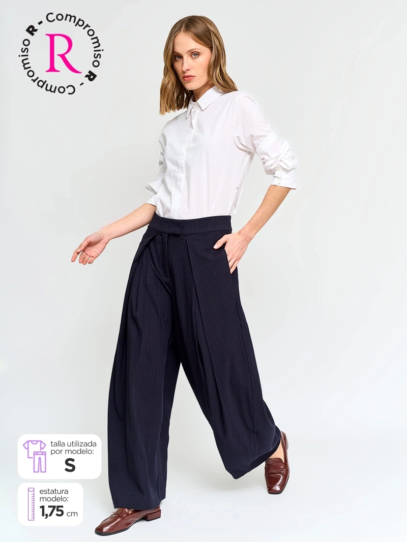 PANTALÓN MUJER MARQUIS PLIEGUES - 1