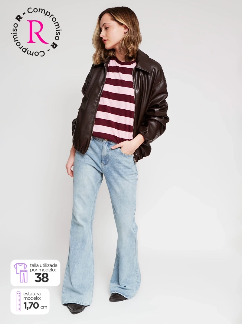 JEANS MUJER INDEX ALGODÓN FLARE - 1