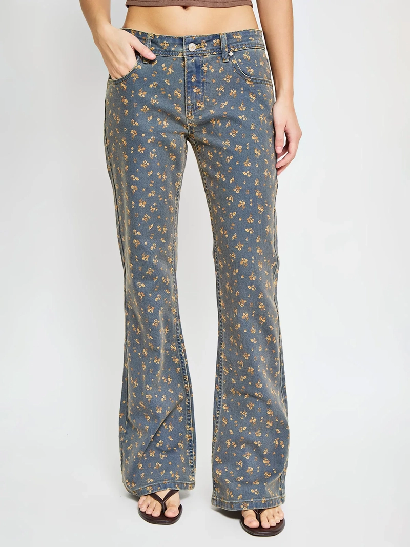 JEANS MUJER INDEX ALGODÓN PRINT - 2