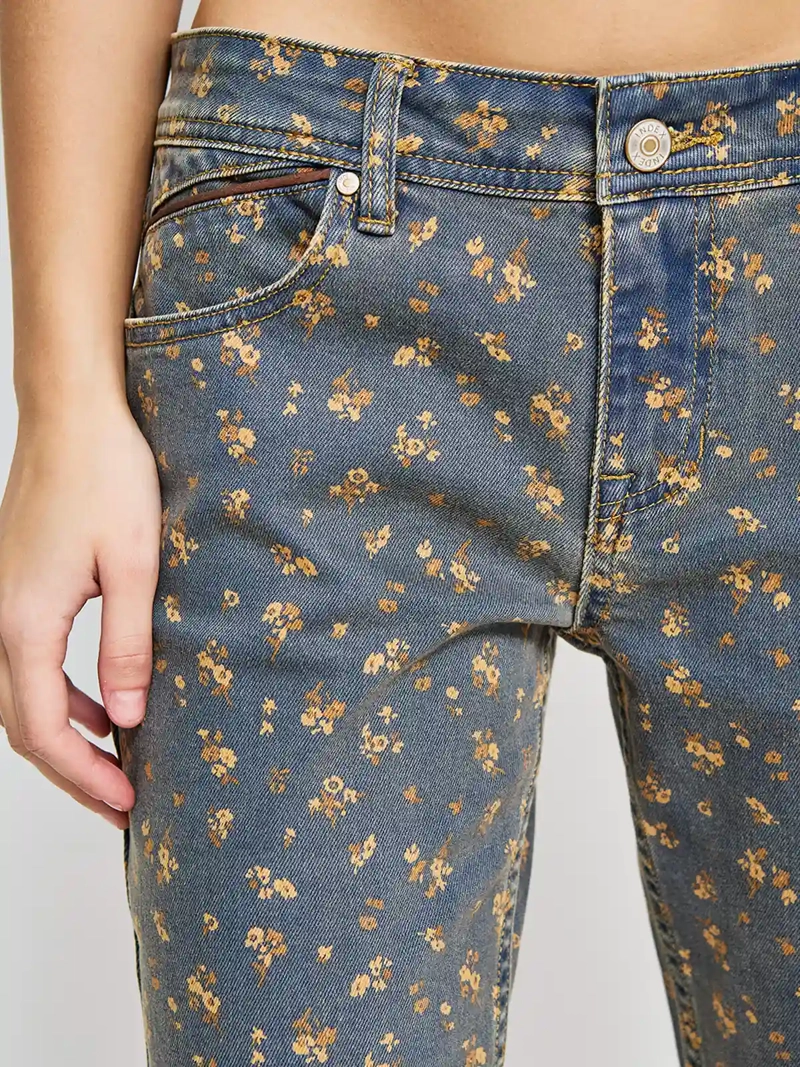JEANS MUJER INDEX ALGODÓN PRINT - 4