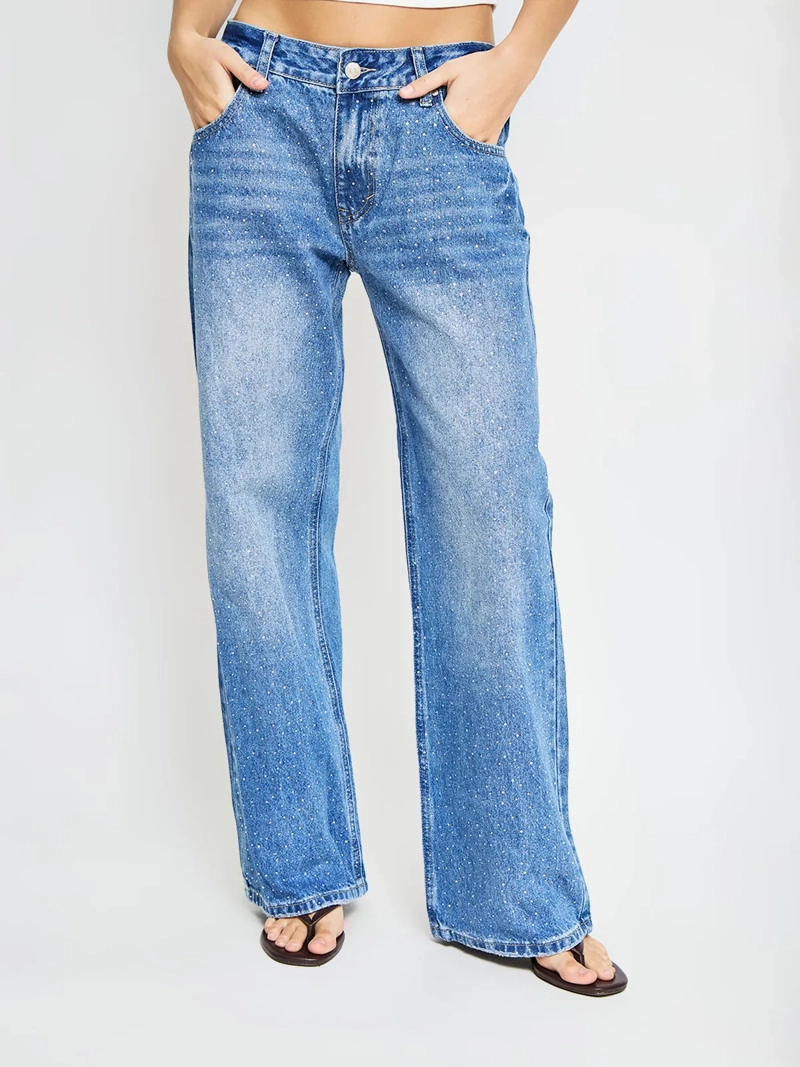 JEANS MUJER INDEX ALGODÓN BRILLOS - 2