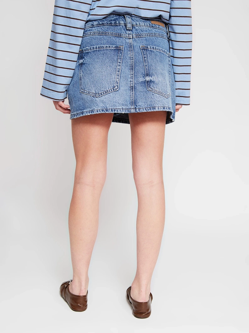 FALDA SHORT MUJER INDEX ALGODÓN DENIM - 3